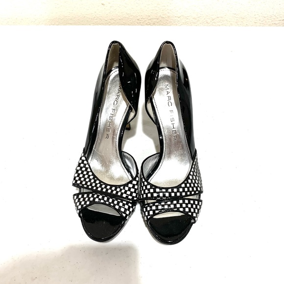 Marc Fisher Shoes - Marc Fisher Black and White High Heel (size 7.5)